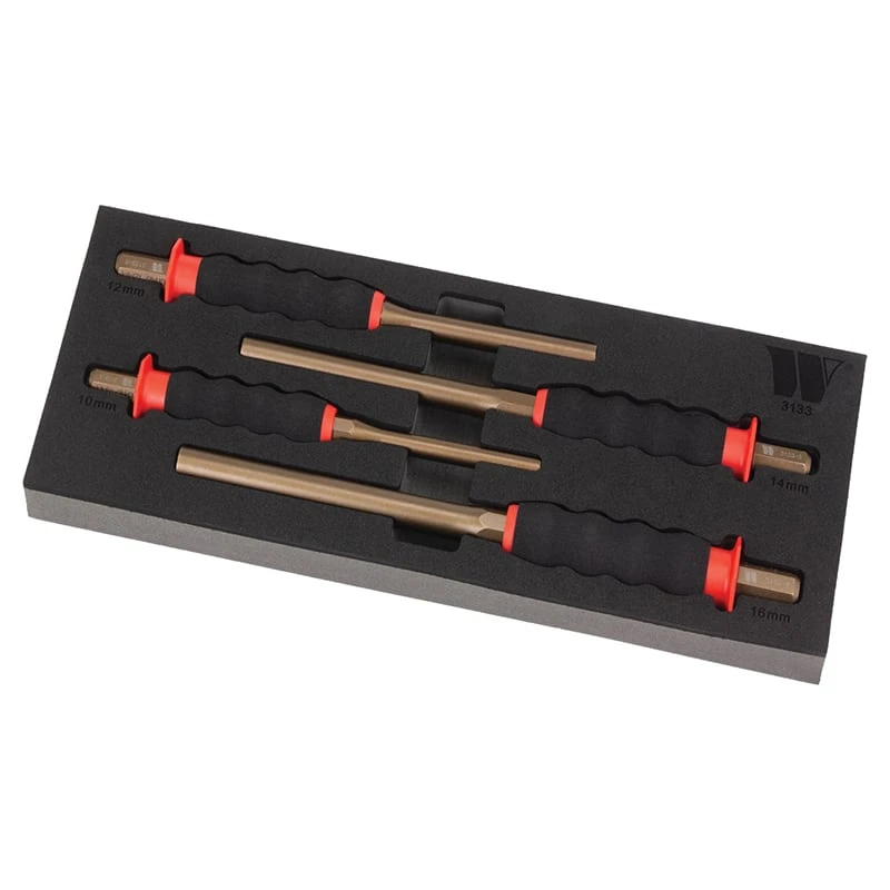 4-Piece Extra Long Pin Punch Set 3 4-Piece Extra Long Pin Punch Set