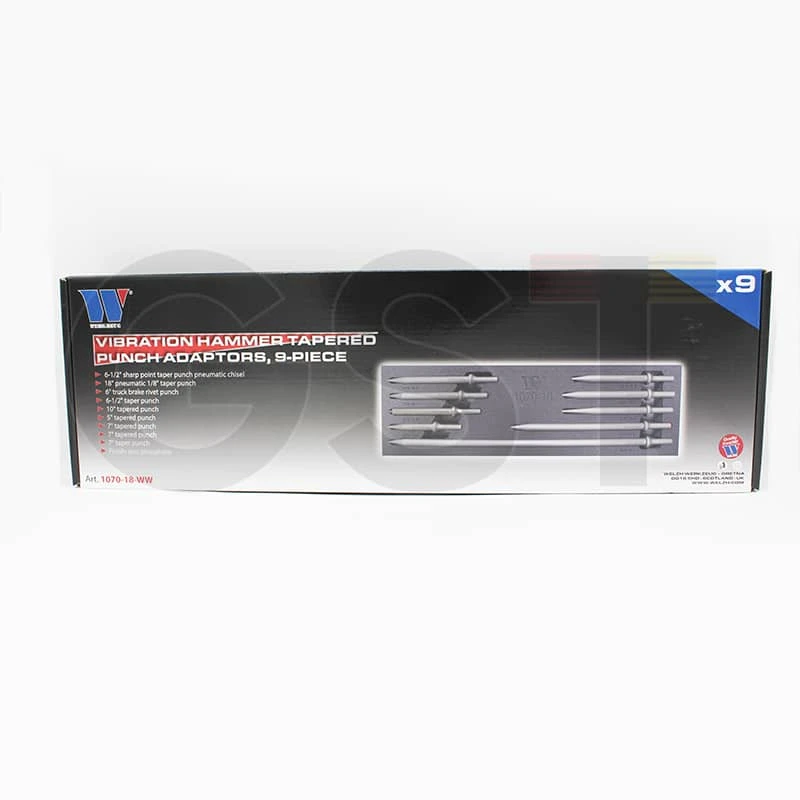 Vibration Hammer Tapered Punch Adaptors, 9-Piece 7 Vibration Hammer Tapered Punch Adaptors, 9-Piece - Image 5