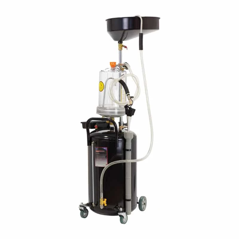 70 Litre Mobile Suction Evac Oil Drainer, Air Support 3 70 Litre Mobile Suction Evac Oil Drainer, Air Support