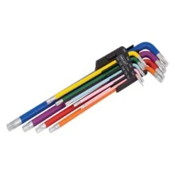 9-Piece Extra Long Torx Wrench Set T10-T50 (Rainbow Series)