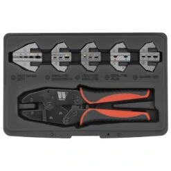 Automotive Crimping Tool Set With 5 Pairs Of Jaws