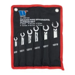 Brake Pipe Spanners; 6-Piece Set