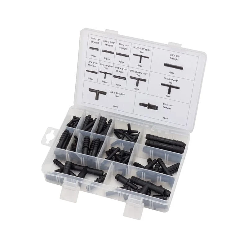 Hose Connector Kit; Plastic, 113-Piece 3 Hose Connector Kit; Plastic, 113-Piece