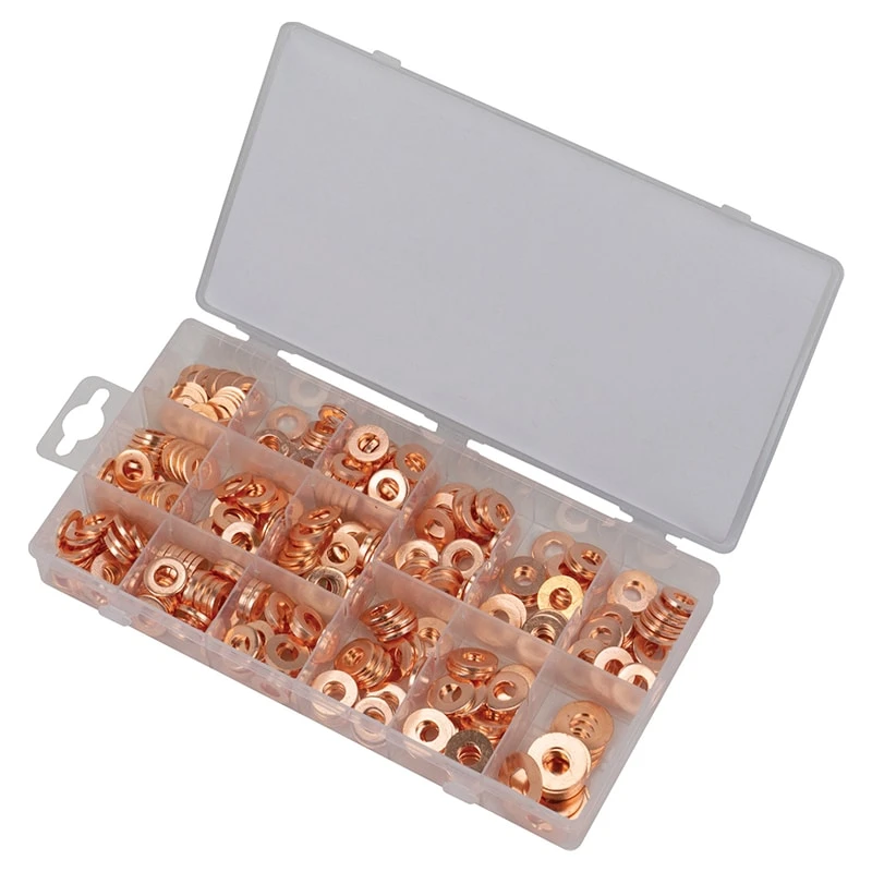 Injector Copper Washer Seal Kit; 375-Piece 3 Injector Copper Washer Seal Kit; 375-Piece