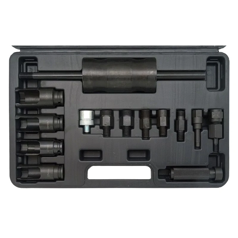 Injector Removal Kit With Slide Hammer And Adapters; 14 Pcs 3 Injector Removal Kit With Slide Hammer And Adapters; 14 Pcs
