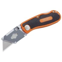 Knife; Folding With Clip, ”Orange”