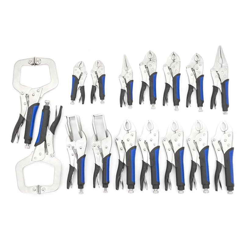 Locking Grip Plier Set; 16-Piece 3 Locking Grip Plier Set; 16-Piece