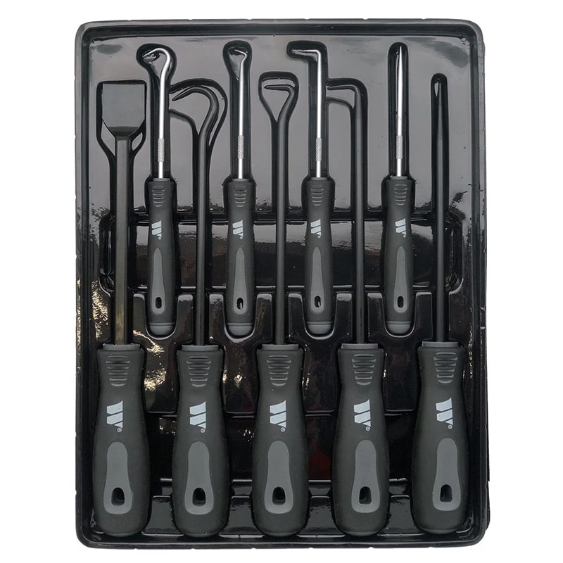 Pick And Hook Set & Scraper; 9-Piece 3 Pick And Hook Set & Scraper; 9-Piece