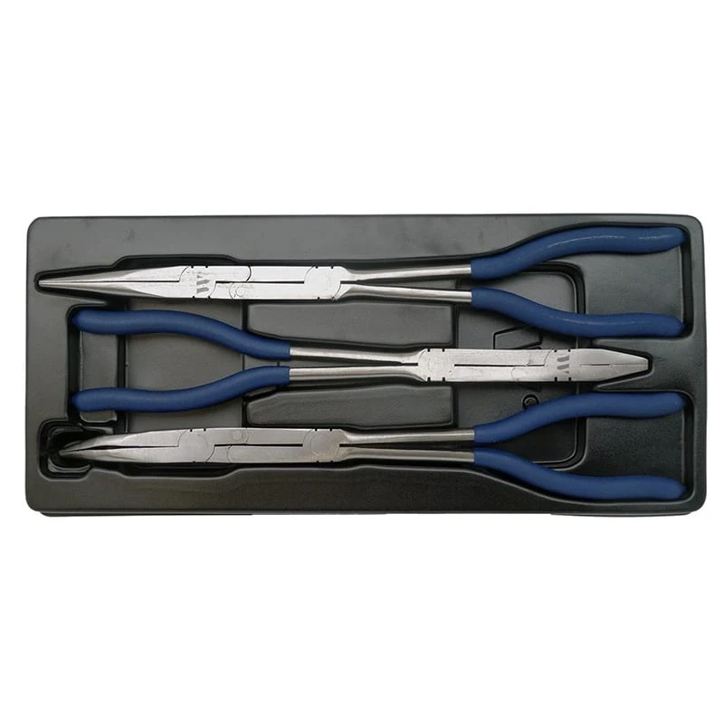 Pliers; Long Nose, Double Joint, 3-Piece 3 Pliers; Long Nose, Double Joint, 3-Piece