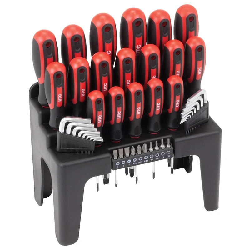 Screwdriver, Hex Key & Bit Set, 44-Piece 3 Screwdriver, Hex Key & Bit Set, 44-Piece