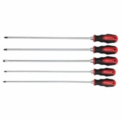 Screwdriver Set; Extra Long 5-Piece