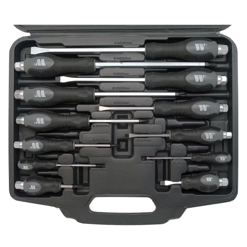 Screwdriver Set; Go-Through, Black, 12-Piece 3 Screwdriver Set; Go-Through, Black, 12-Piece