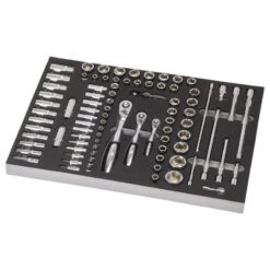 Tool Tray; Ratchet, Socket & Extension 1/2”, 3/8”, 1/4”dr Assortment