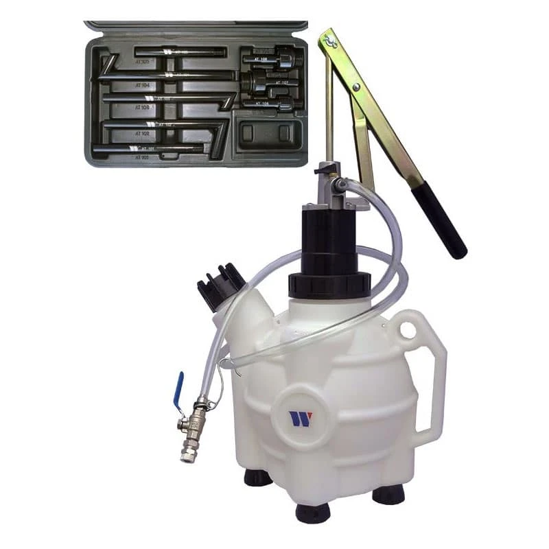Transmission Oil Filler Incl 8-piece Adaptor Set 9.5Ltr 3 Transmission Oil Filler Incl 8-piece Adaptor Set 9.5Ltr