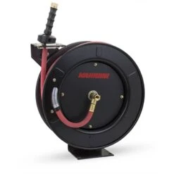 Warrior™ Premium Retractable Rubber Air Hose Reel; 3/8” X 10m