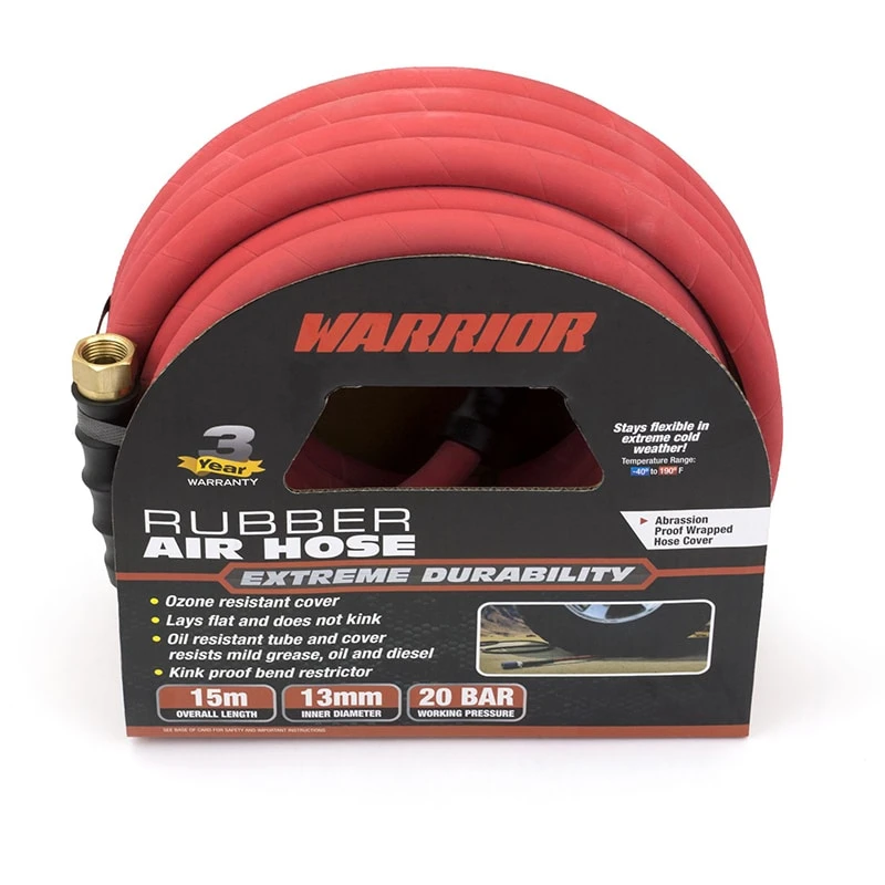 Warrior™ Premium Rubber Air Hose; 3/8” X 15m 3 Warrior™ Premium Rubber Air Hose; 3/8” X 15m