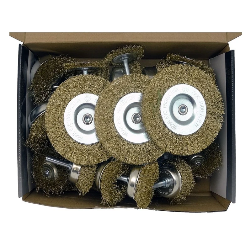 Wire Brush Assortment Set; 24-Piece 3 Wire Brush Assortment Set; 24-Piece