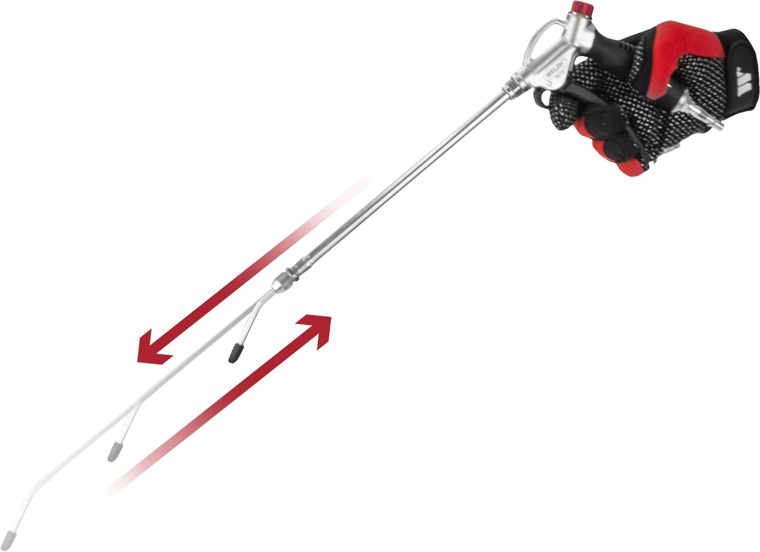 Air Blow Gun; With Flow Regulator; Extra Long Version 4 Air Blow Gun; With Flow Regulator; Extra Long Version - Image 2