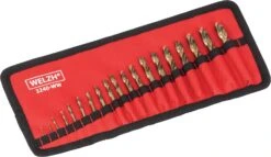 Drill Bit Set, Fully Ground Cobalt Extra Stubby; 19-Piece Set